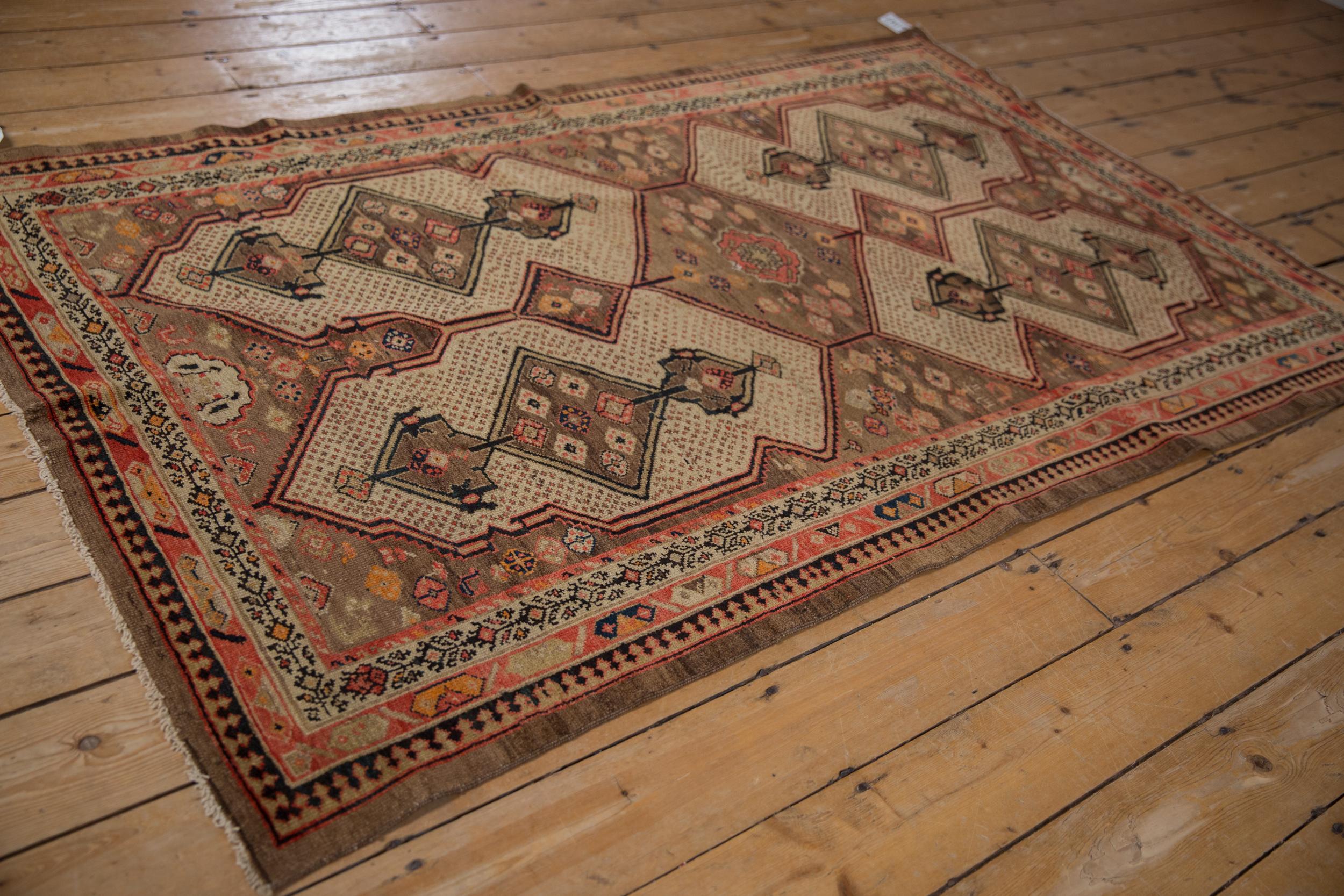 Vintage Fine Malayer Rug In Fair Condition For Sale In Katonah, NY