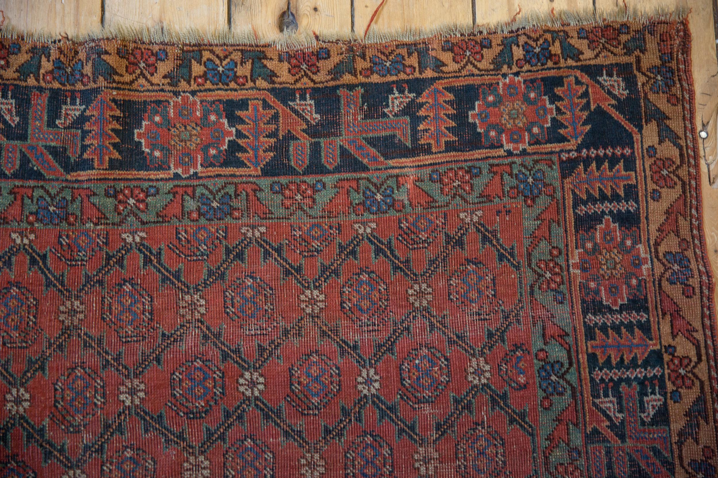 Wool Antique Qashqai Rug For Sale