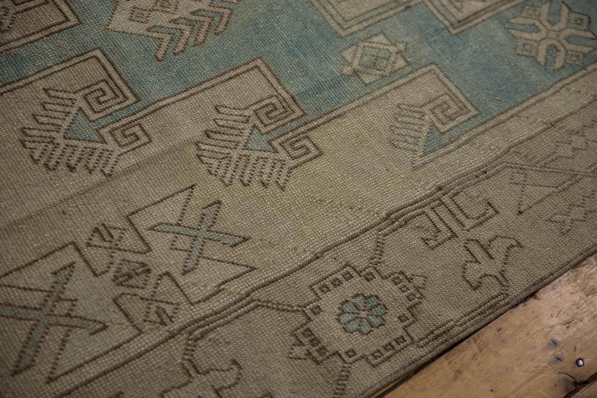Vintage Distressed Oushak Rug For Sale 2