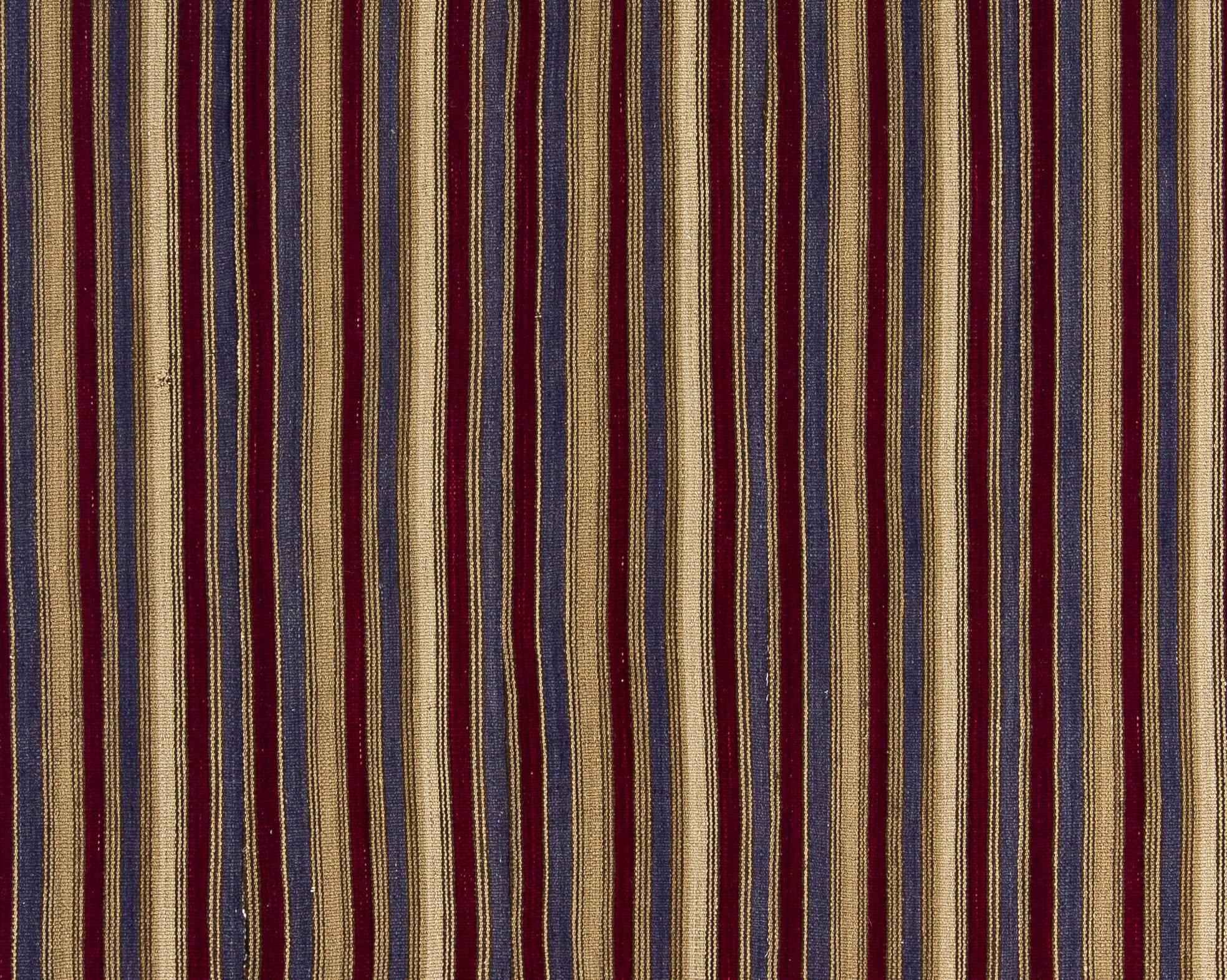 4,5x8.7 Ft handgewebter anatolischer Kelim-Teppich mit vertikalen Bändern, alle Wolle (Handgewebt) im Angebot