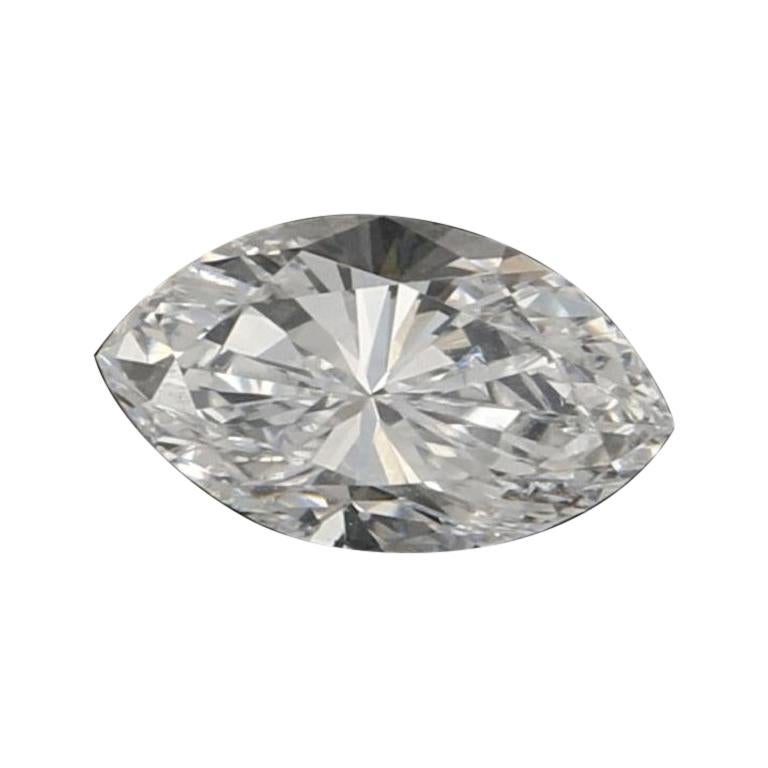 Diamant solitaire non serti de 0,46 carat, taille marquise, de qualité GIA, SI2 D