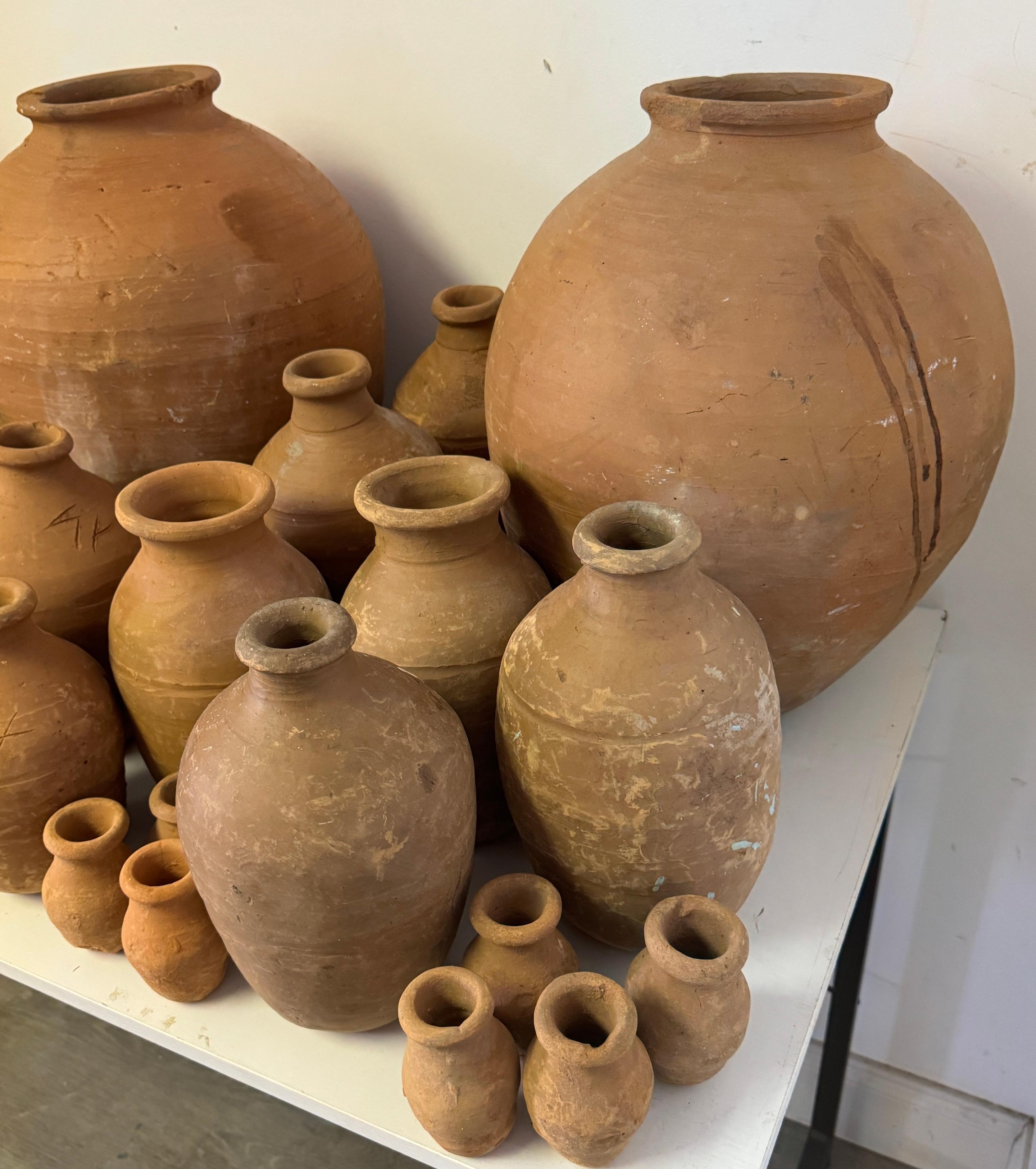 46 Piece Collection of 19th /20th C. Spanish Colonial Tinajas/ Vases For Sale 3