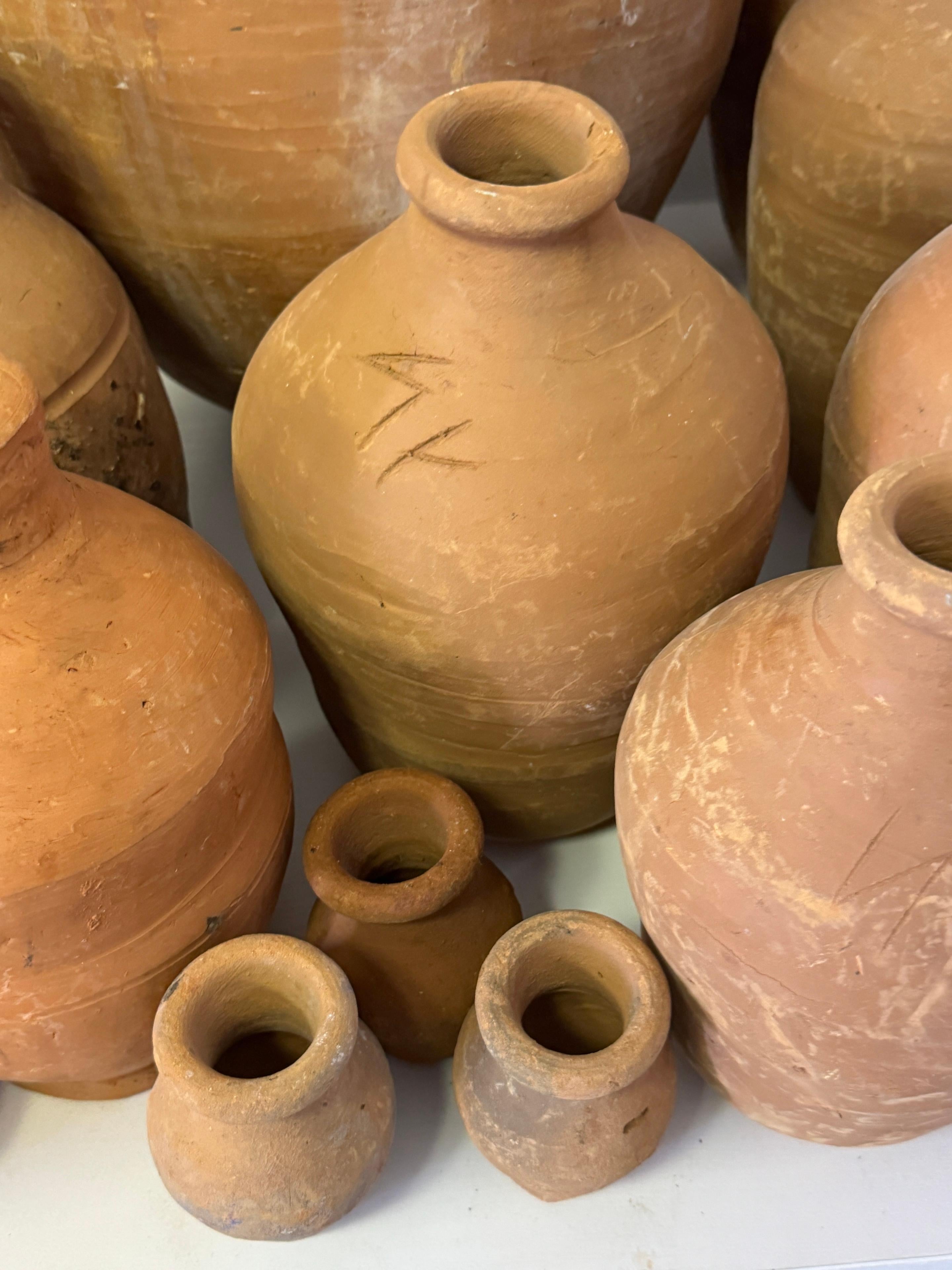 46 Piece Collection of 19th /20th C. Spanish Colonial Tinajas/ Vases For Sale 1
