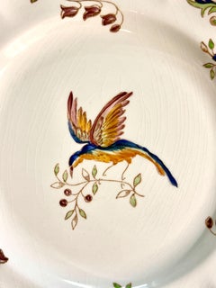 46-Pieces French Faience Dinner Service, "Cléry" By Moustiers