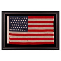 Antique 46 Star Antiques American Flag, Small Scale, Oklahoma Statehood, ca 1907-1912
