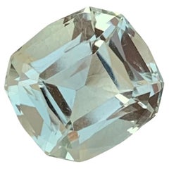 Used 4.60 Carat Natural Loose Green Amethyst Cushion Shape Gem For Jewellery Making 