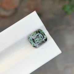 4.60 Carat Natural Loose Grey Tourmaline Cushion Shape Gem