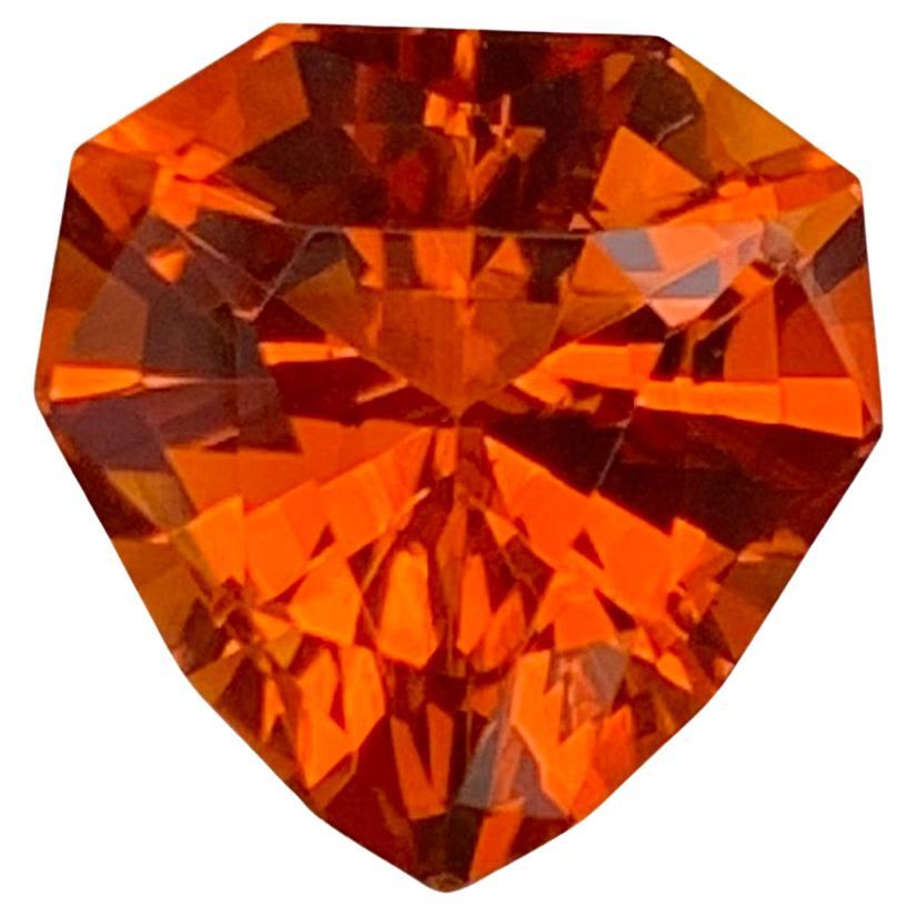 Pierre précieuse en forme de bouclier Madeira en citrine naturelle non sertie de 4,60 carats en vente