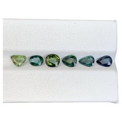 4,60 Carati di Zaffiro Naturale Sciolto Lotto 6 Pezzi Gemme del Madagascar