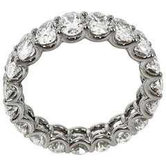 4.60 Carat Oval Cut Diamond Eternity Band
