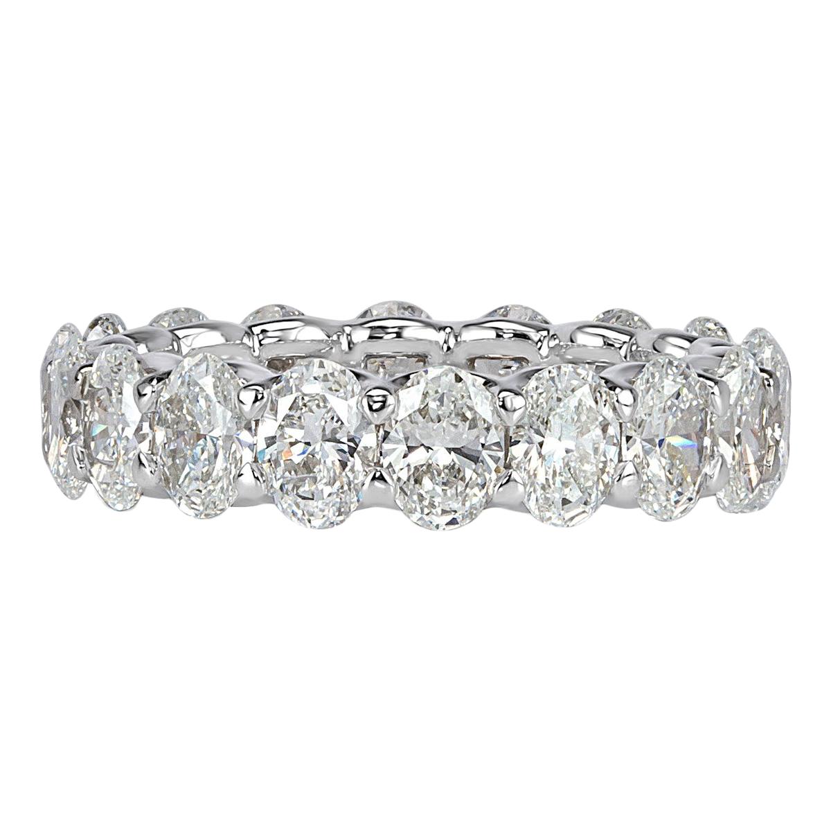 Mark Broumand 4.60 Carat Oval Cut Diamond Eternity Band
