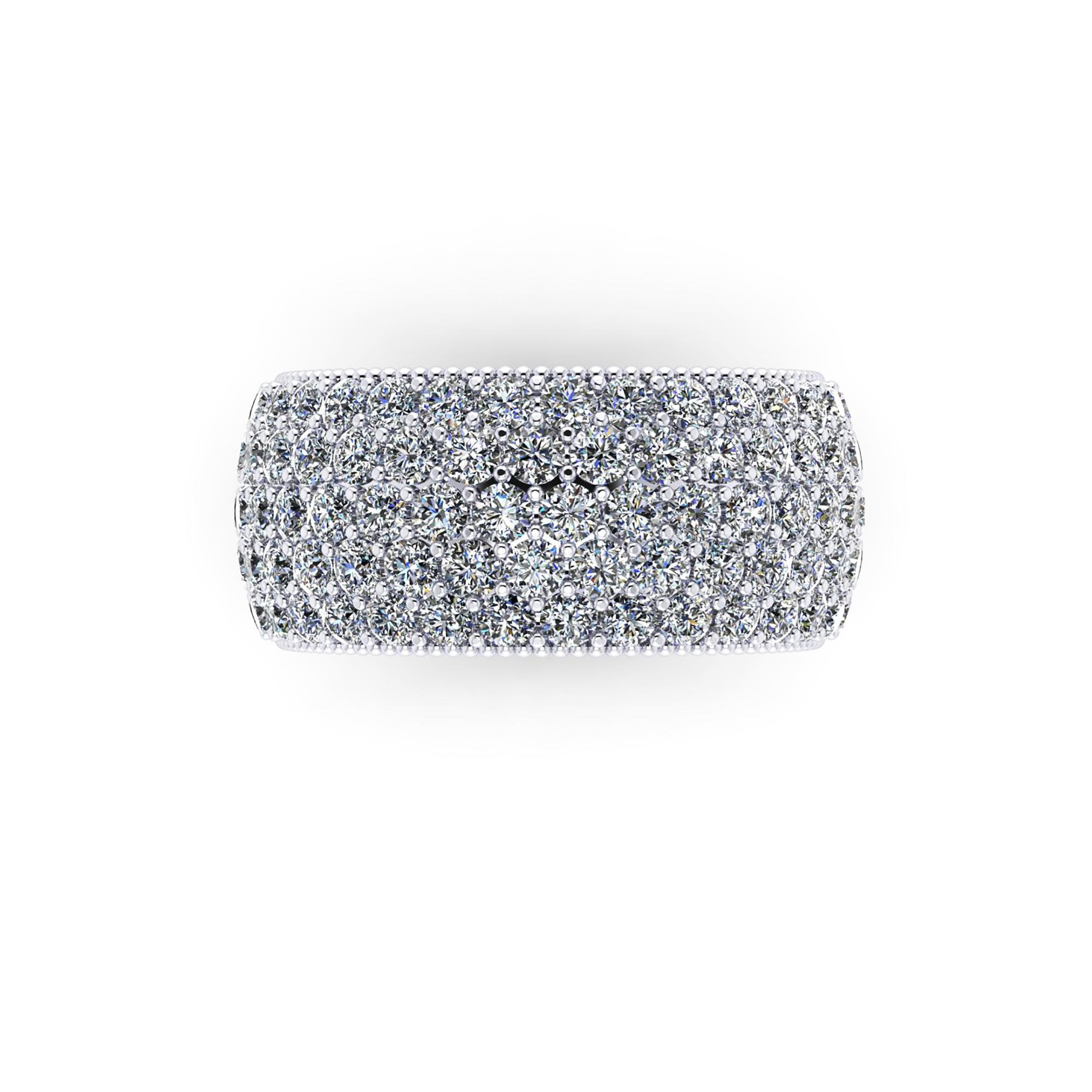 Diamante blanco y negro de 4,60 quilates de oro blanco y amarillo de 18 quilates Moderno en venta