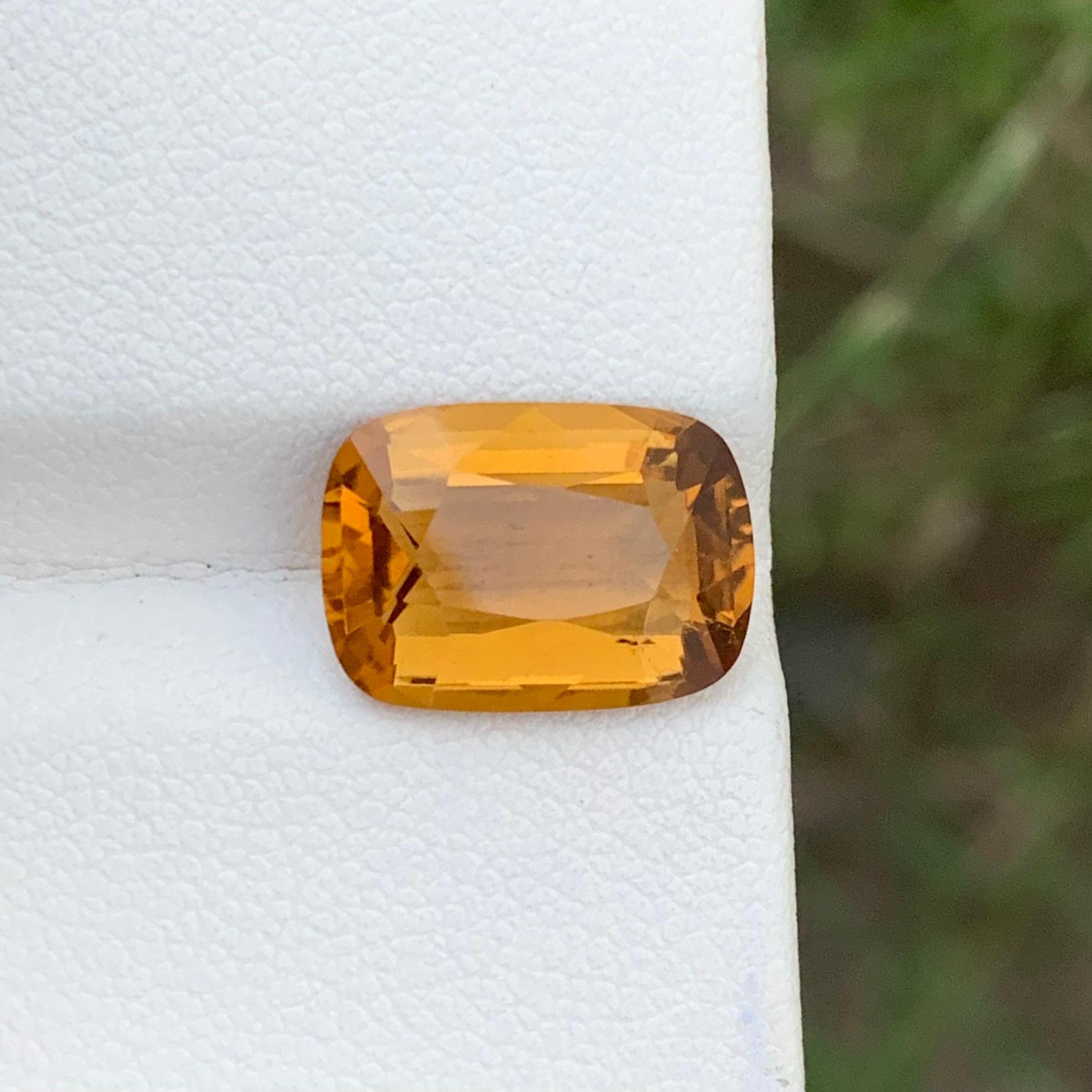 4.60 Carats Natural Loose Yellow Citrine Ring Gemstone Brazil Mine For Sale 3