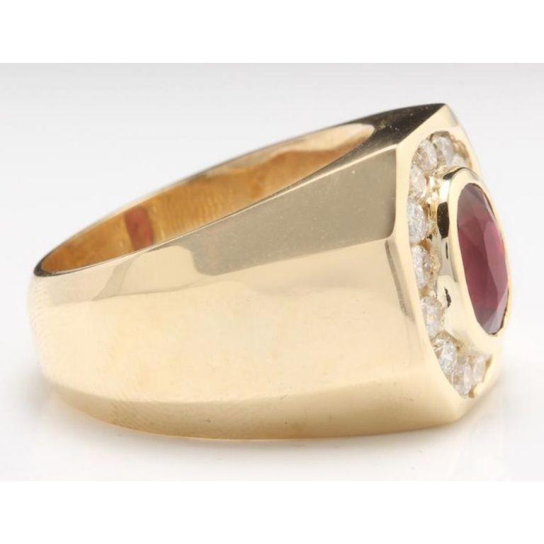 anello uomo con rubino vero