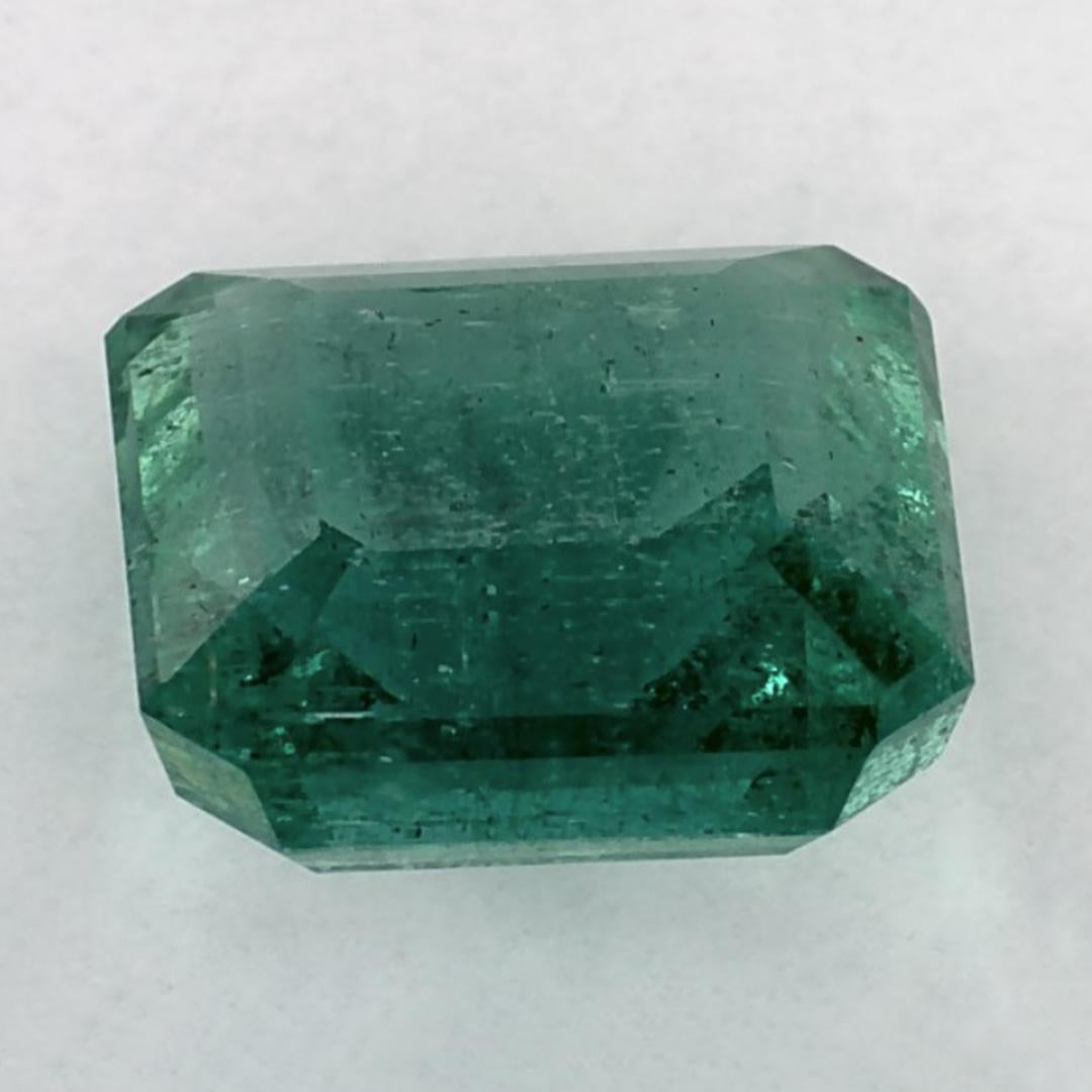 4.60 Karat Smaragd Asscher Lose Edelstein im Zustand „Neu“ im Angebot in Fort Lee, NJ