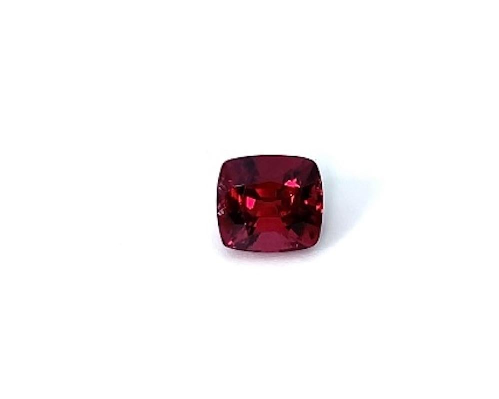 Espinela roja en cojín de 4,60 quilates, gema suelta, certificada por el GIA Corte cojín en venta