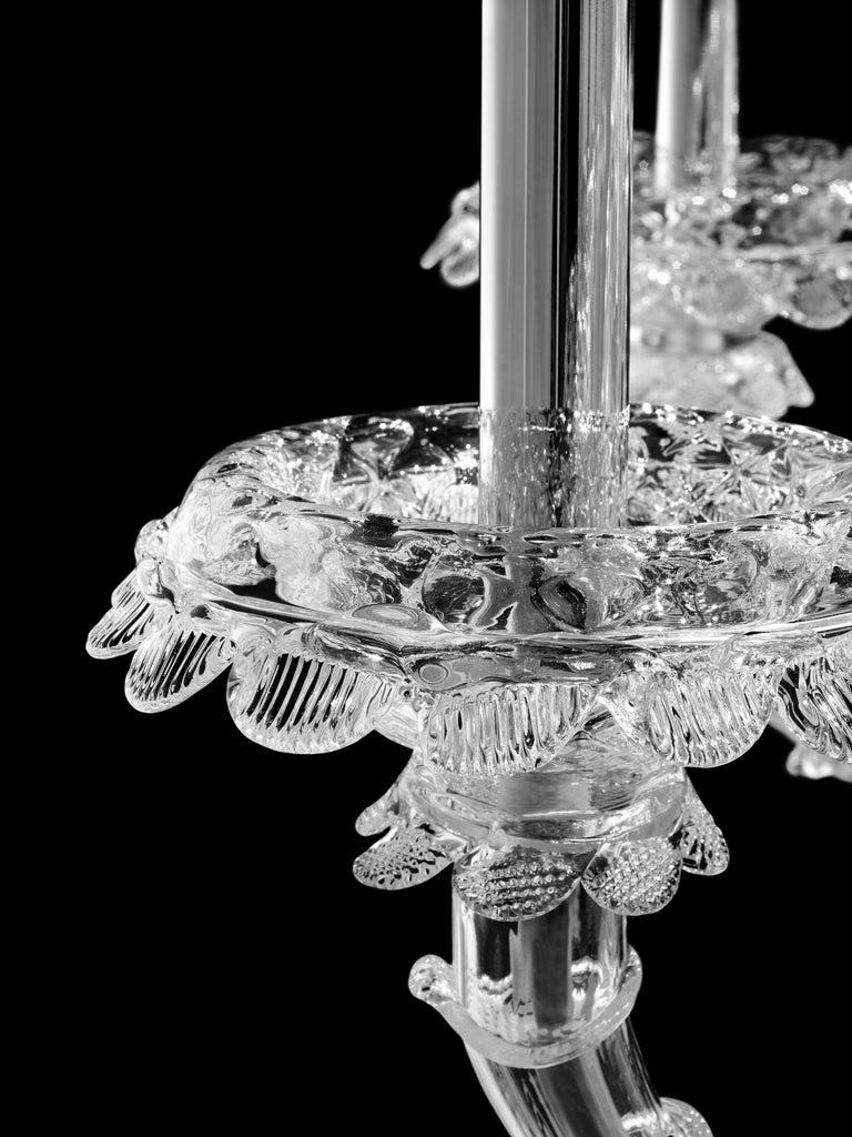 Clear (Crystal_CC) 4604 12 Chandelier in Murano Glass, by Barovier&Toso 5