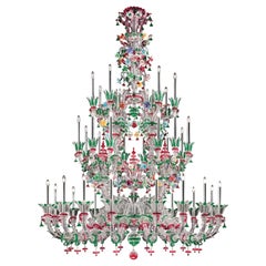 4607 36 Chandelier in Crystal Glass, by Barovier&Toso