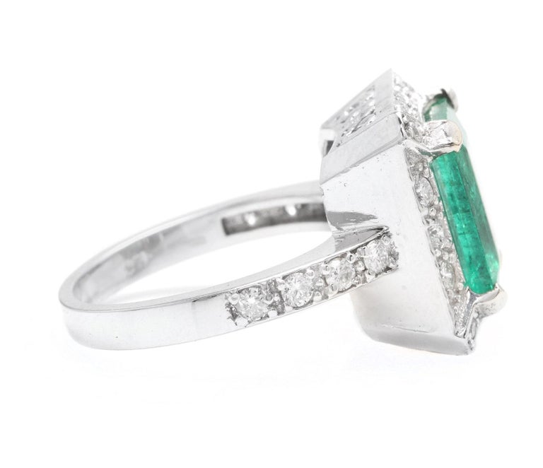 Bague De Fiançailles En Or Blanc 14 Carats Avec Diamant Simulé Asscher - Taille 9, Personnalisable