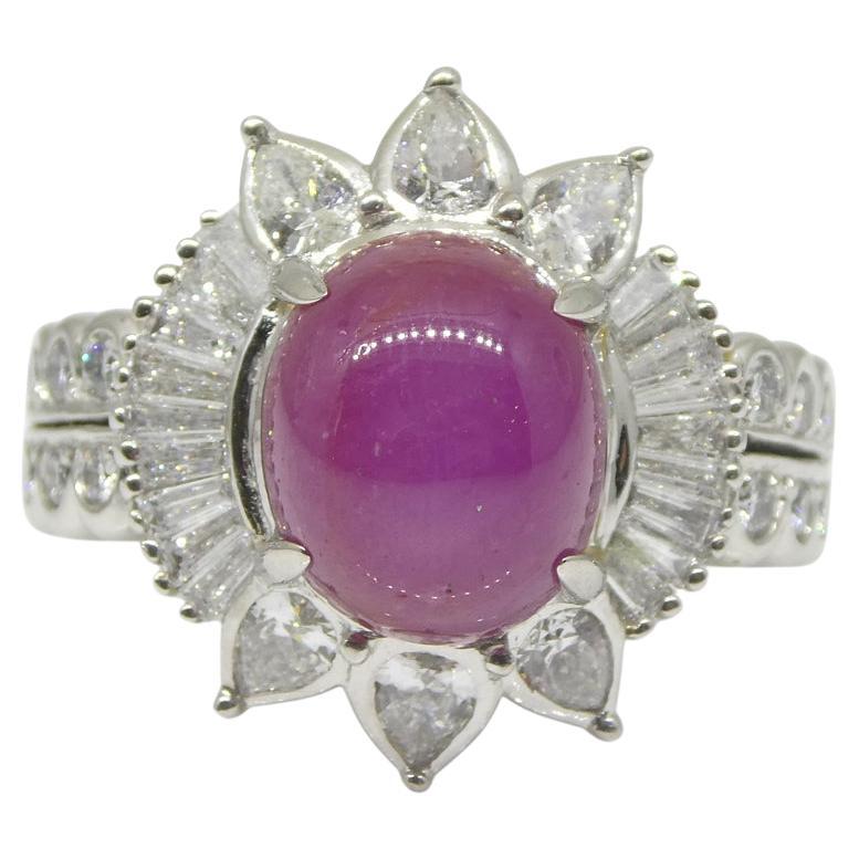 red star sapphire ring
