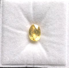 Zaffiro giallo da 4,61 carati, non trattato termicamente, taglio ovale, per gioielleria di alta gamma, pietra preziosa naturale