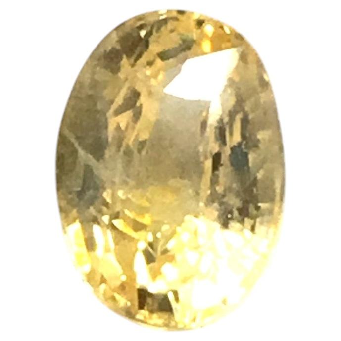 4.61 Carats Yellow Saphhire No-Heat Oval Cut For Fine Jewelry Natural Gemstone
