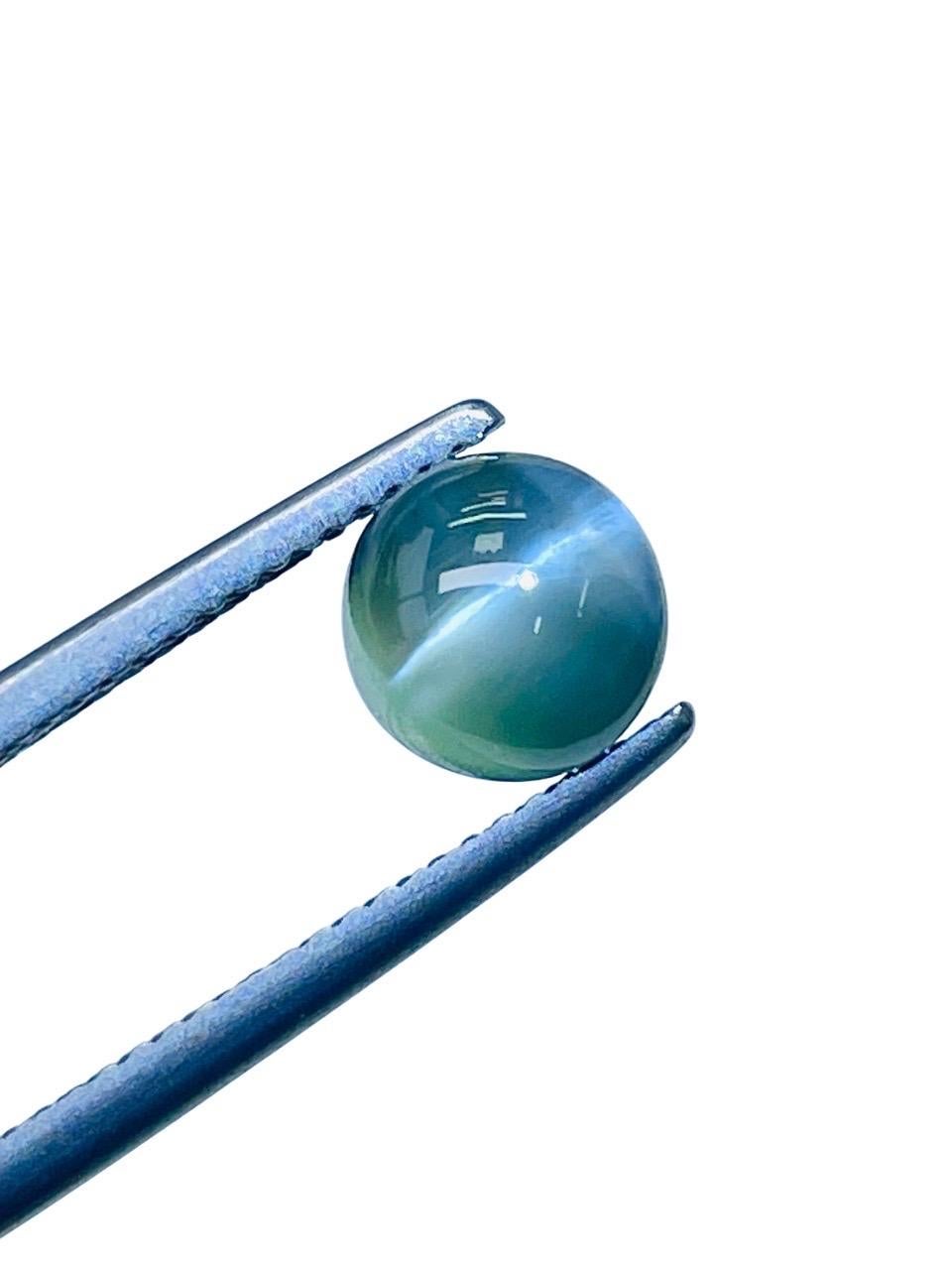 4.61 Ct ICA and Guild Two Certification Alexandrite Cat’s eye Rare size For Sale 3