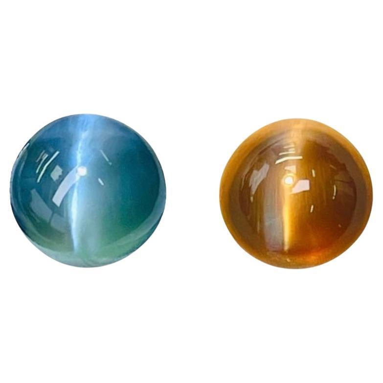 4,61 Ct ICA e Guild Due Certificazioni Alessandrite Occhio di gatto Misura rara in vendita