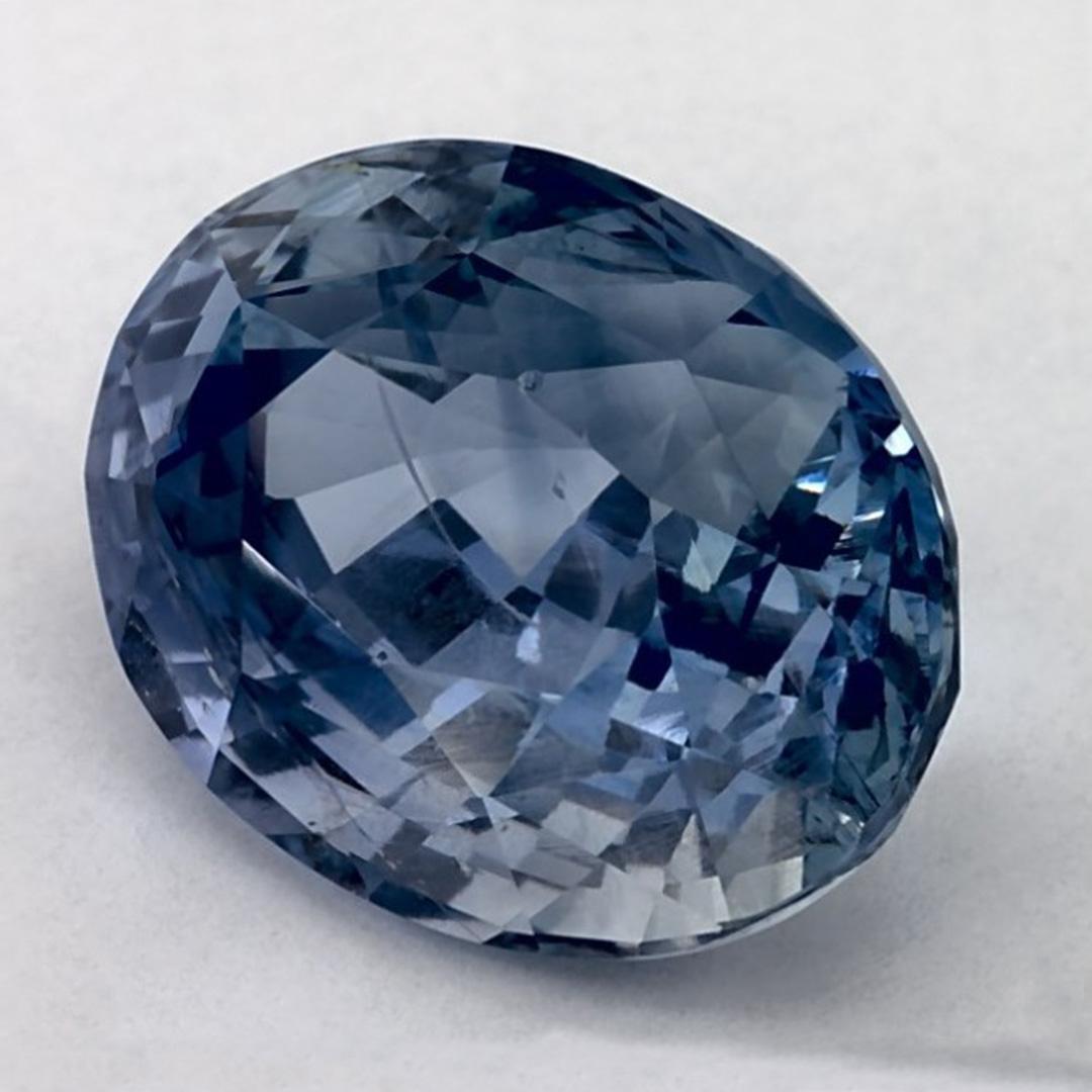 Oval Cut 4.61cts Blue Sapphire Oval Loose Gemstone For Sale