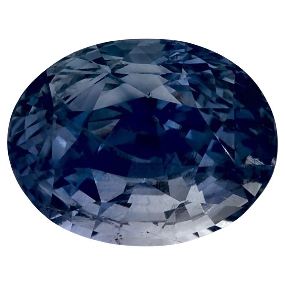 4.61 Cts Saphir bleu ovale pierre précieuse en vrac