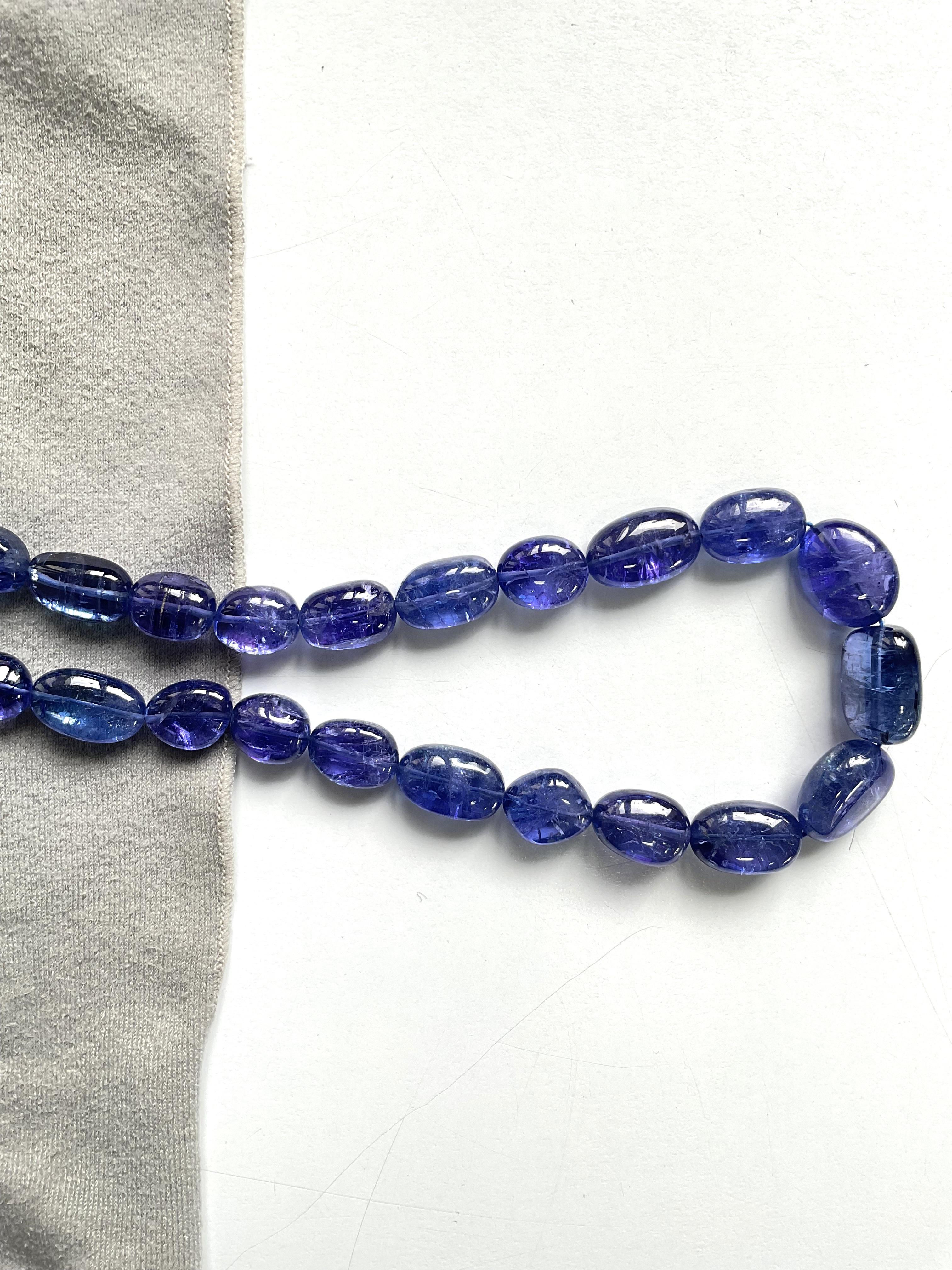 Women's or Men's 461.15 Carats Tanzanite Top Quality Tumbled necklace Fine Jewelry Natural Gems For Sale