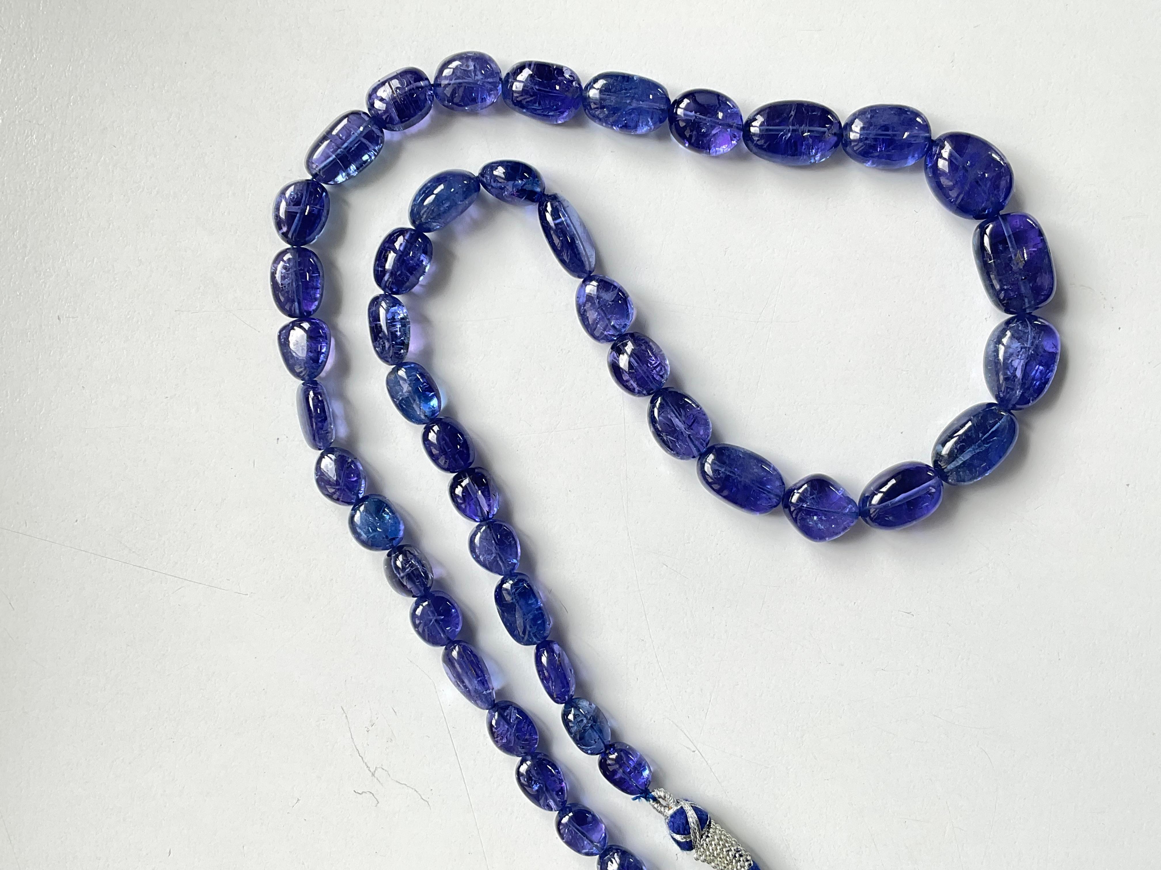 461.15 Carats Tanzanite Top Quality Tumbled necklace Fine Jewelry Natural Gems For Sale 2