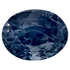 4.63 Karat Blauer Saphir Oval Loser Edelstein