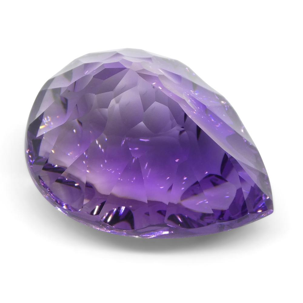 46.30ct Pear Amethyst Fantasy/Fancy Cut In New Condition For Sale In Toronto, Ontario