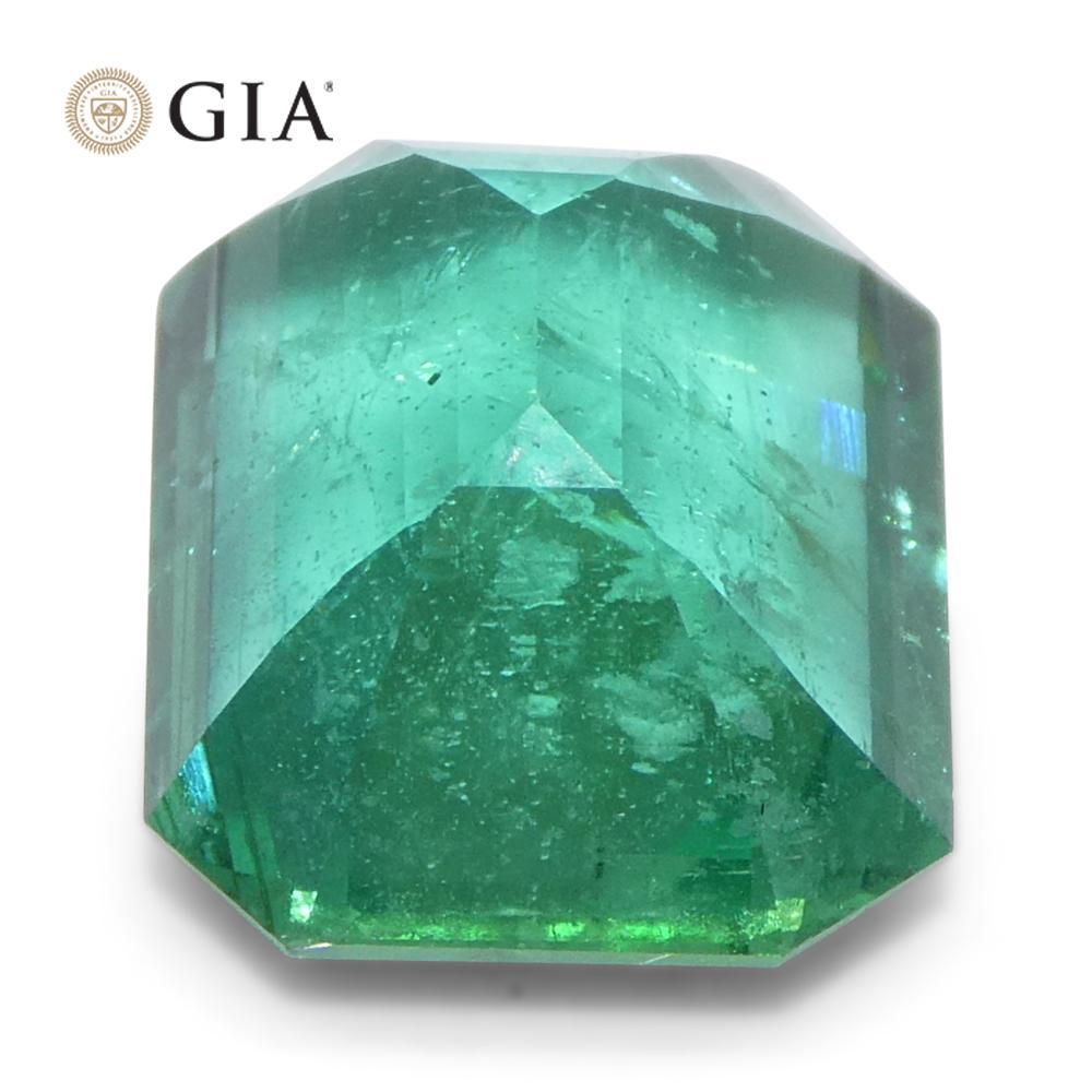 4,63ct Achteck-/Smaragdschliff Grüner Smaragd GIA zertifiziert Sambia (F2) im Angebot 8