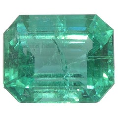 4.63ct Octagonal/Emerald Cut Green Emerald GIA Certified Zambia (F2)