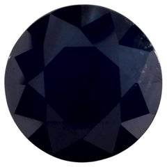 4.64 Ct Blue Sapphire Round Loose Gemstone