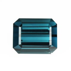 4.64 ct, Faceted Blue Tourmaline Indicolite Gemstone