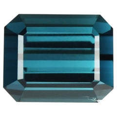 4.64 ct, Faceted Blue Tourmaline Indicolite Gemstone