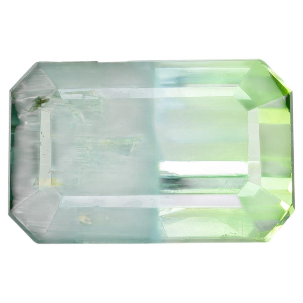 4.64 cts, Rare Bi-Color Cat’s Eye Green Tourmaline For Sale