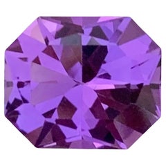 4.65 quilates de amatista natural suelta en forma de esmeralda Gema