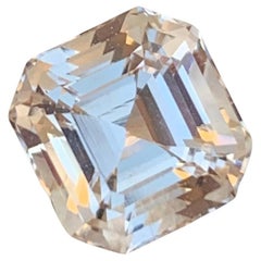 Topaze dorée naturelle non sertie de 4,65 carats de taille Asscher pour la fabrication de bijoux 