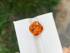4.65 Carati Nature Sciolto Maraba Citrino Taglio Ottagono Gemma