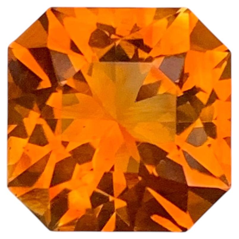 4.65 Carat Natural Loose Maraba Citrine Octagon Cut Gemstone en vente