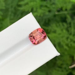 4.65 quilates de turmalina rosa melocotón natural suelta talla cojín gema afgana