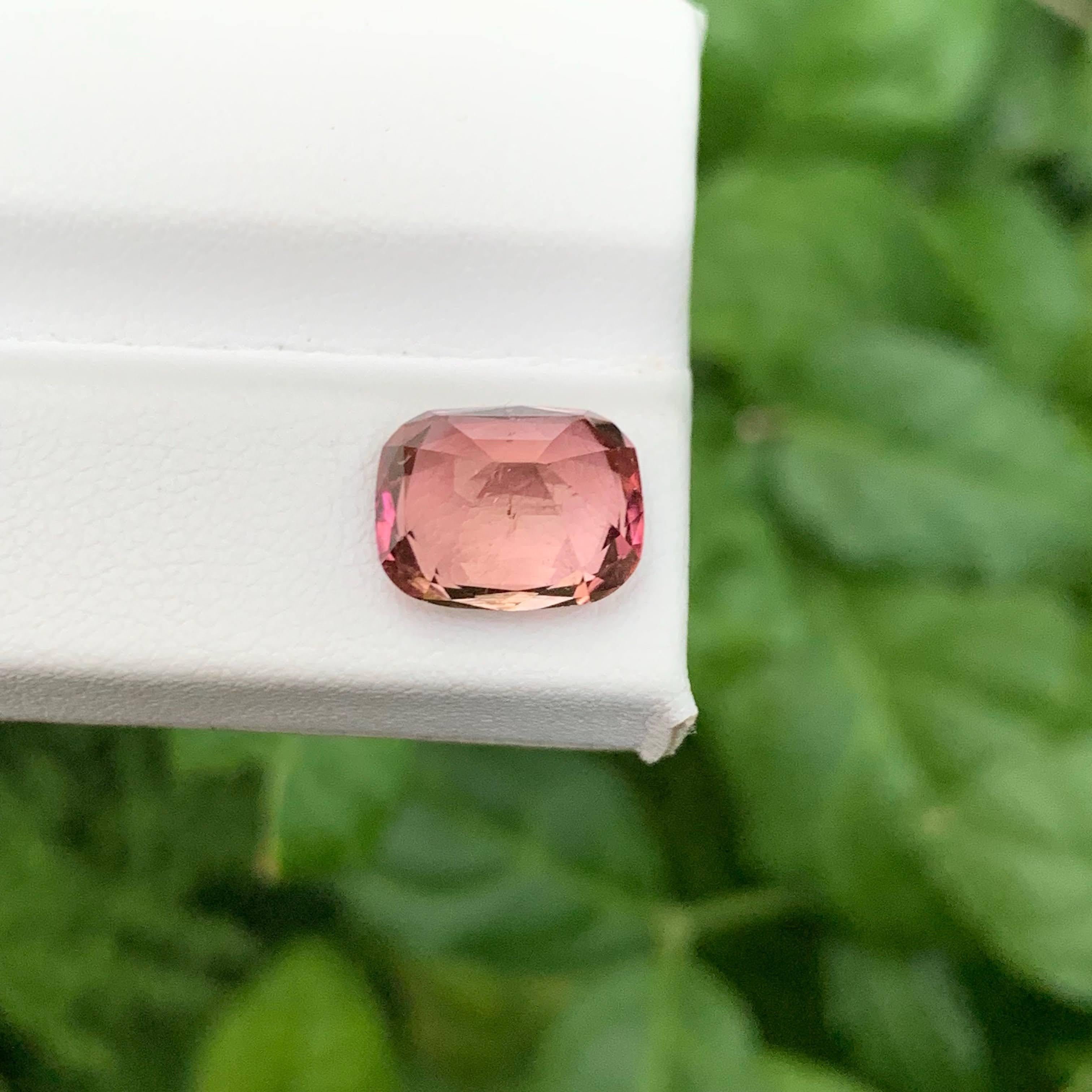da uomo o donna 4.65 Carati di tormalina rosa pesco naturale sciolta con taglio a cuscino Gemma afgana in vendita