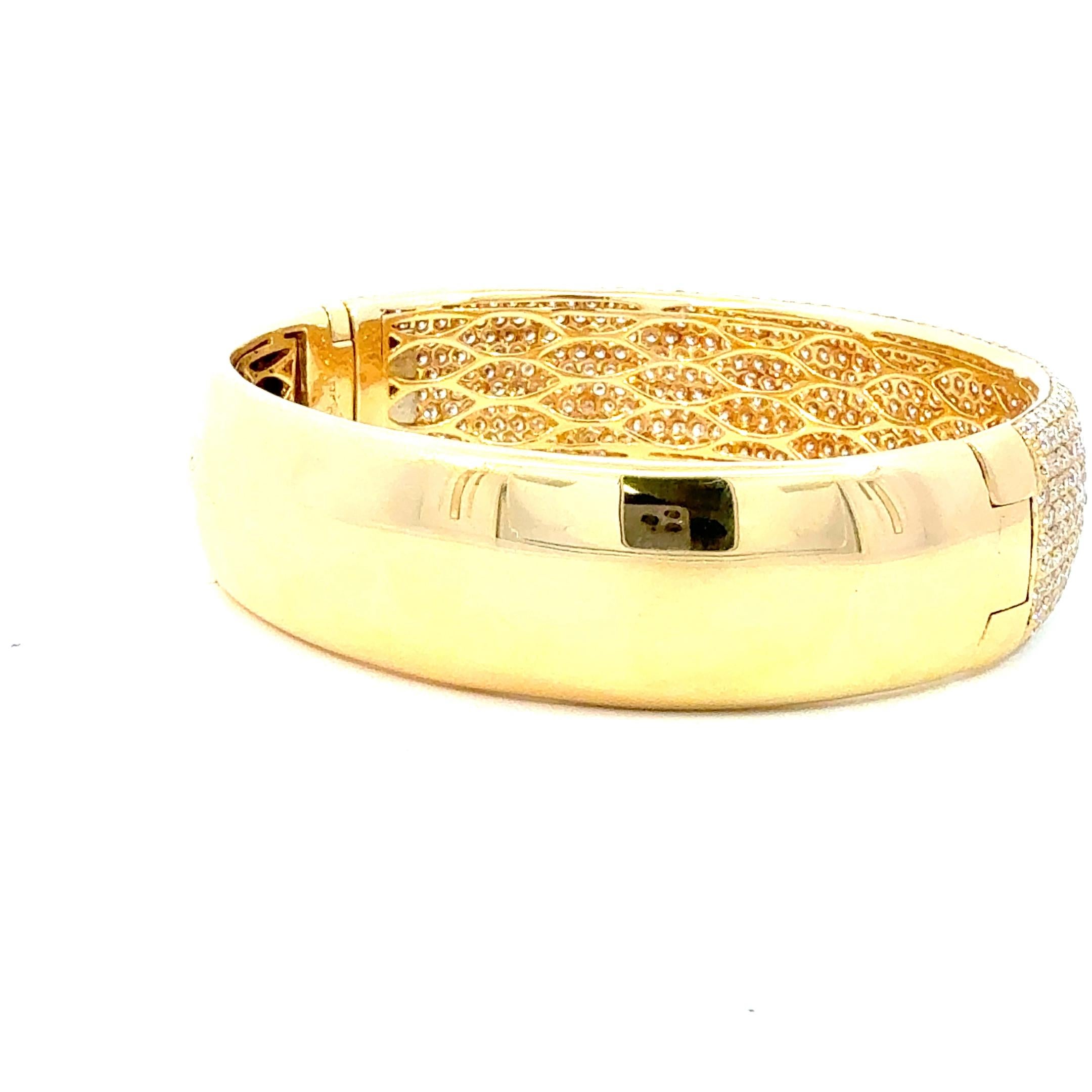 Bracelet en or jaune à diamants de 4,65 carats en vente 4