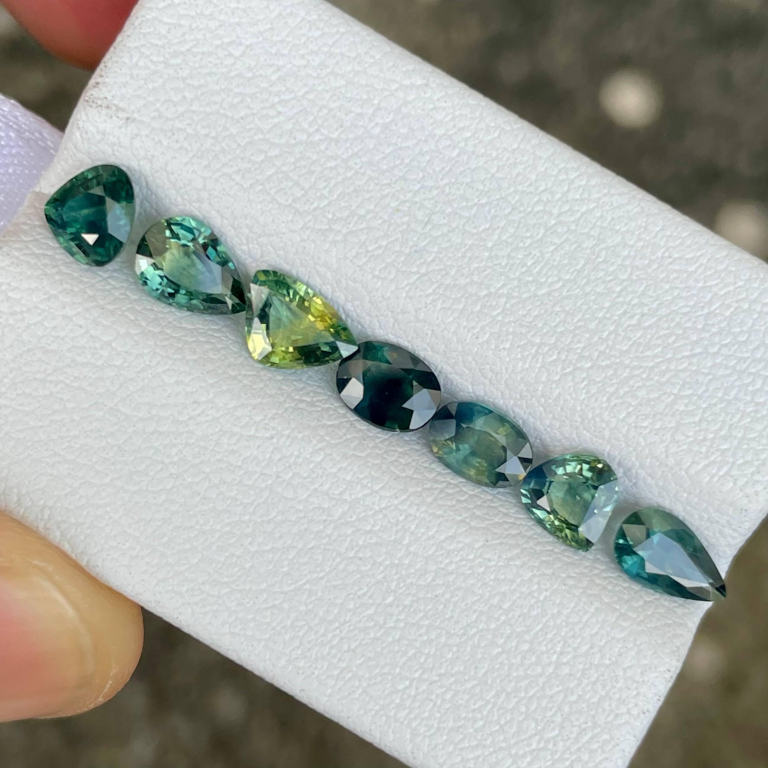 Weight 4.65 carats 
No of pieces 07 
Treatment heated 
Origin Madagascar 
Clarity VVS


This stunning lot consists of  7 multi colored sapphire gemstones with a total carat weight of 4.65 carats. These gemstones originate from the gem-rich lands of