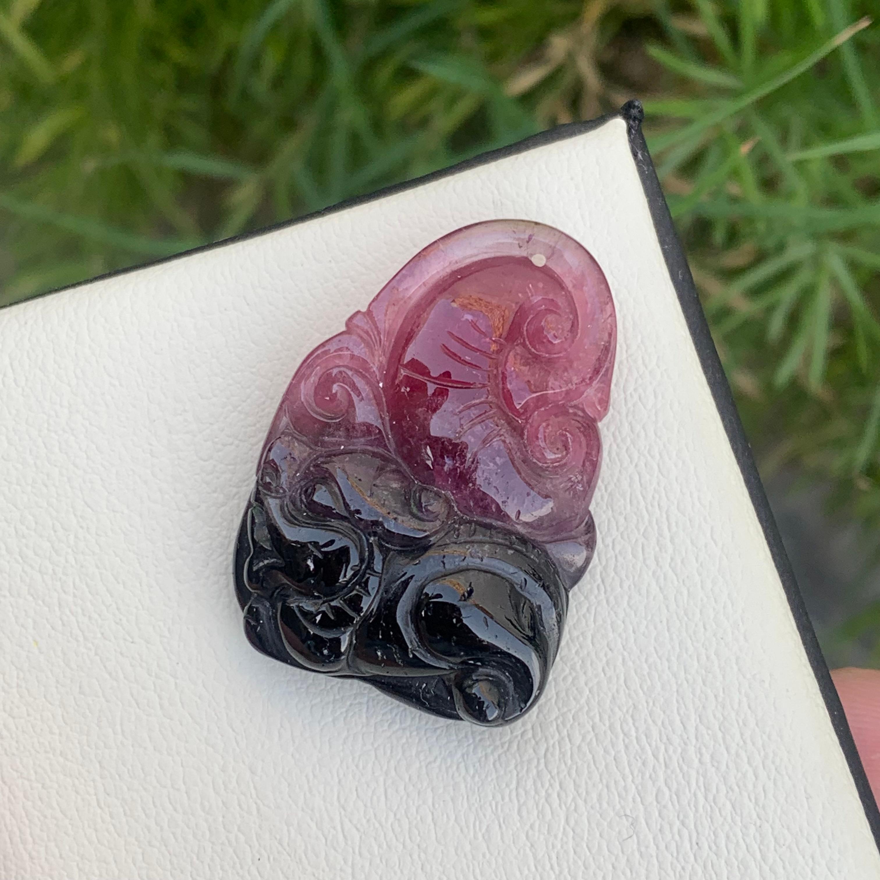 Malgache Superbe tourmaline teintée bicolore de 46,55 carats provenant de Madagascar, Afrique en vente