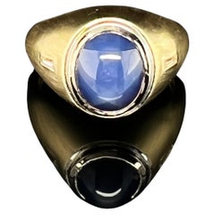 4.65ct Star Sapphire Men's Ring 